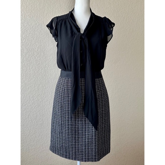 Banana Republic Chiffon/Tweed Dress - 2P - Picture 1 of 4